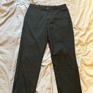 Uniqlo Men's EZY Ankle-Length Black Pants Size Small - Comfort Stretch